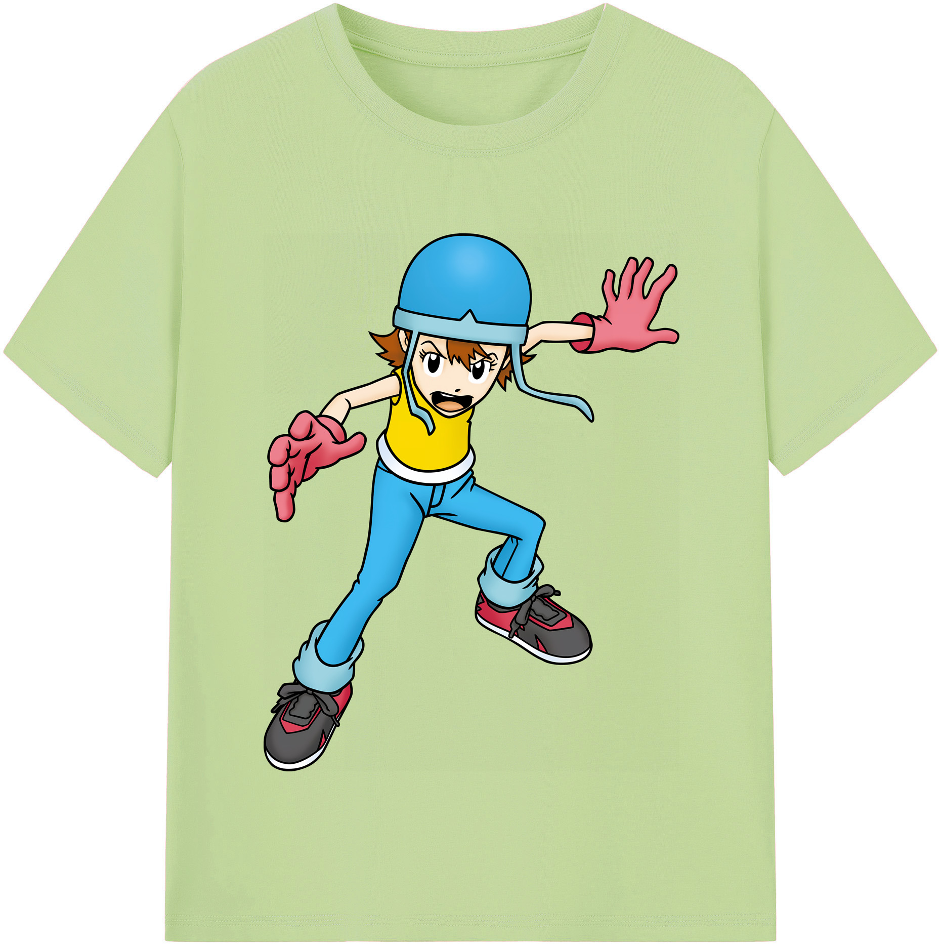 （画像用） Digimon デジタルモンスター/デジモン 綿100％半袖Tシャツ（フロントプリント）